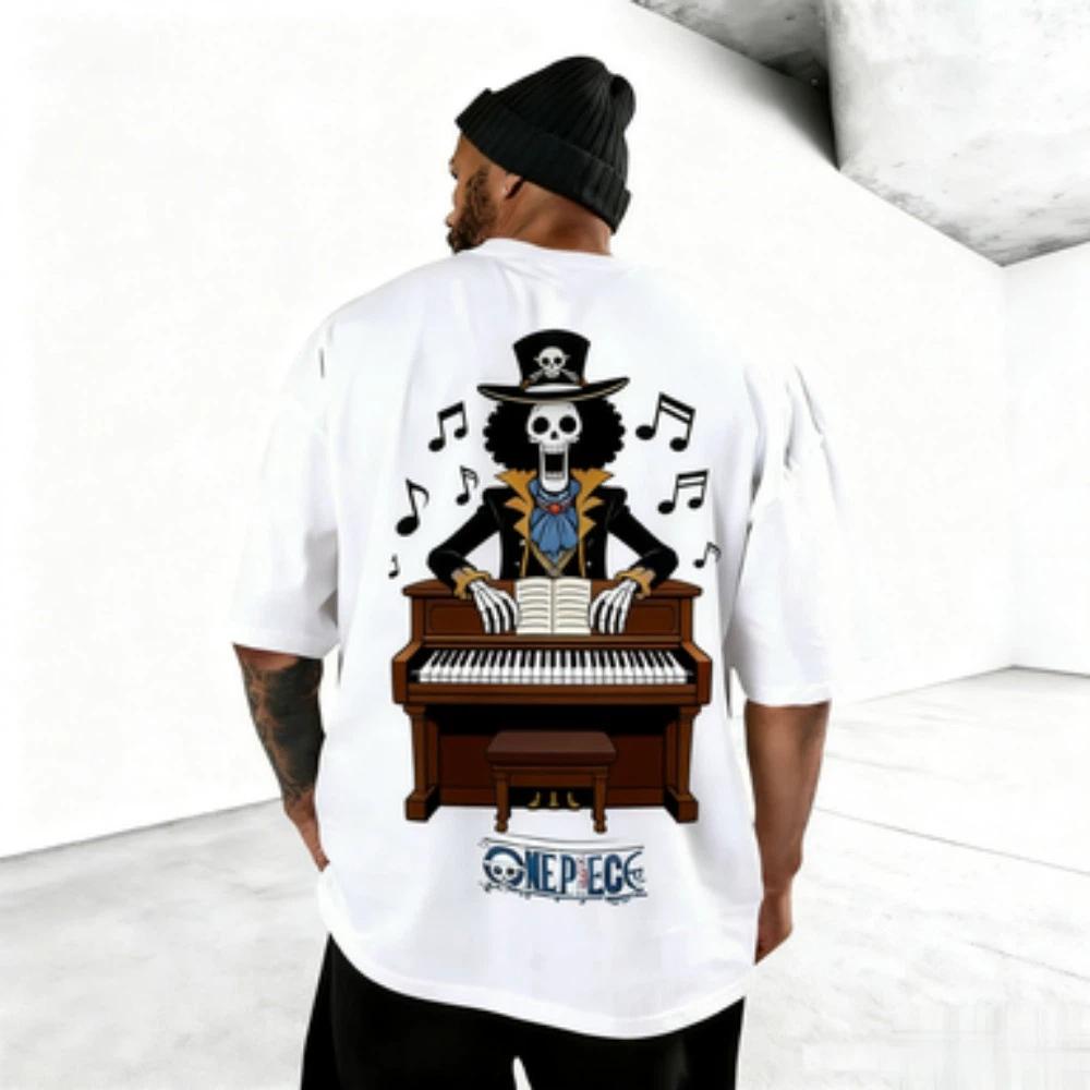 2026 New 'One Piece' Anime Print Short Sleeve T-Shirt Unisex T-Shirt Men's Top Summer T-Shirt Y2K Style Street Wear