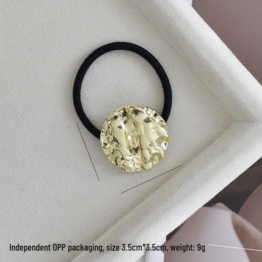 "U-Shaped Alloy Ponytail Headband: High-End, Cold Style, Seamless, Minimalist Hair Ring"