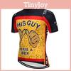 Sleek And Modern Men's Cycling Jersey Black Yellow Suitable For All Occasions