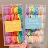 50pcs/box Candy Colored Hair Loop Children Not Harmful High Ponytail Headband Girls Elastic Rubber Band Hair Styling Accessories