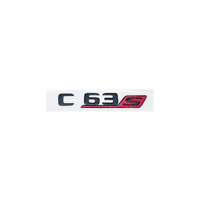Car Tuning For Mercedes Benz C Class W204 W205 C63 C63S Letter Logo 3D ABS Sticker Car Rear Trunk Emblem Nameplate Decals