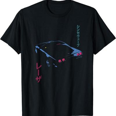 Новая Ограниченная Серия Ретро Синтвейв Эстетика Outrun Синт-Нерд 80-х Футболка