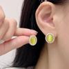 Новые маленькие серьги-овалы с жемчугом для женщин, светло-зеленые, акриловые, конфетных цветов, милые геометрические, крошечные серьги для женщин, крутые штучки 2025
