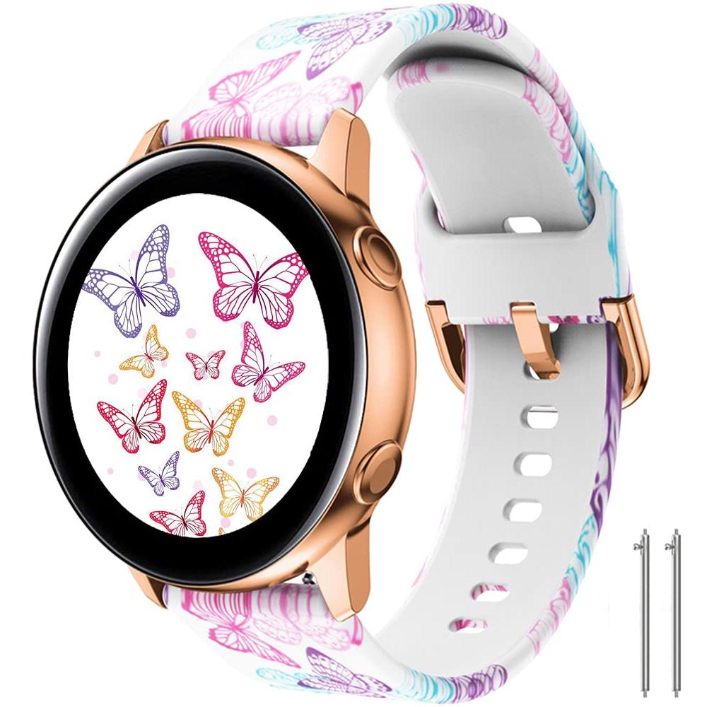 Силиконовый ремешок 20 мм 22 мм для samsung galaxy Watch 7/6/5/4/5PRO/4CLASSIC/46MM/42/40mm 44mm Браслет amazfit gts 2 3 4 Mini Bip 5