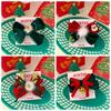 Cute Christmas Accessories Exquisite Bow Ribbon Barrettes Bow Christmas Deer Hairpin  Children