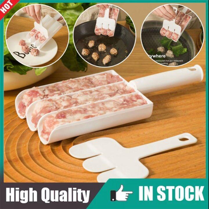 4Rows Креативный Пластиковый Набор Для Приготовления Фрикаделек Жареная Рыба Говядина Мясо Шарики Формы Кухонные Гаджеты