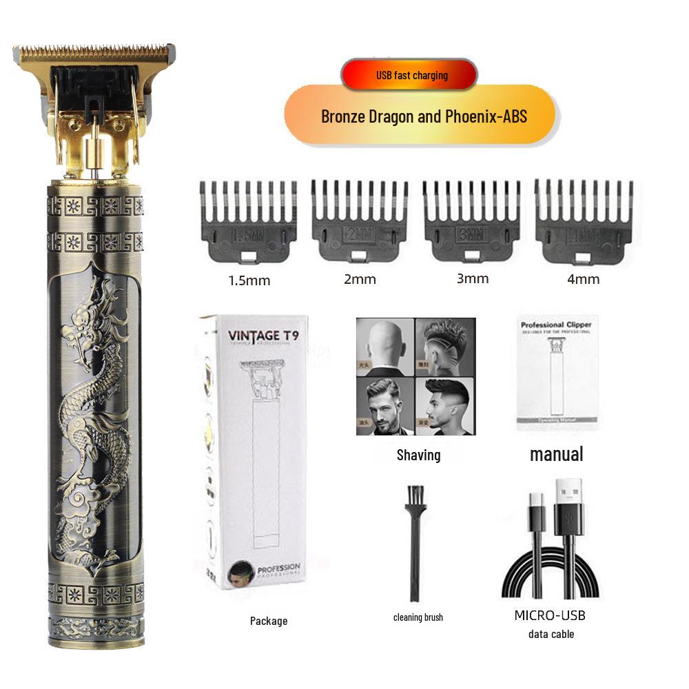 Профессиональная электрическая машинка для стрижки волос T9 для дома - Трансграничное бритье и карвинг