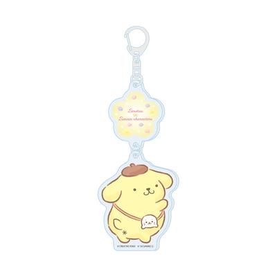 Сиротан x Персонажи Sanrio 03 Помпонпурин [Иллюстрация-коллаборация] Связанный акриловый брелок