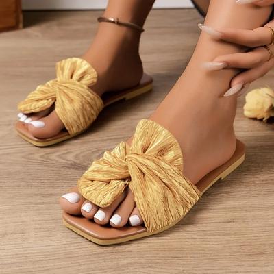 СандалииЛетние женские тапочкиМодный брендПовседневные шлепанцыЖенские туфли на плоской подошвеЖенские сандалии с открытым носком для пляжа и отдыха