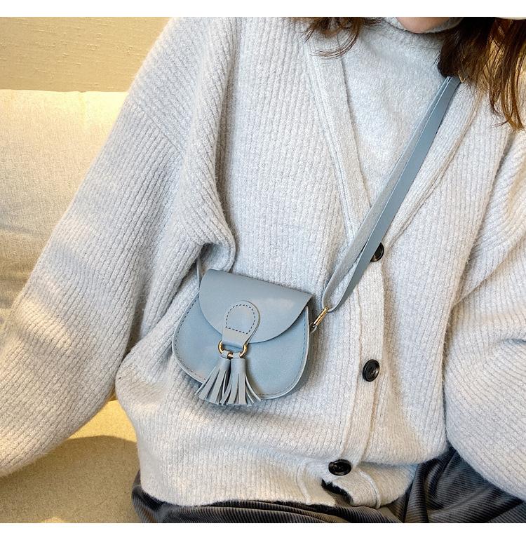 PU кожаная детская маленькая сумка через плечо милые аксессуары для принцесс детские портмоне сумки милые сумки через плечо с кисточками для девочек