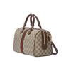 Gucci Сумка Boston Ophidia GG Supreme Бежево-коричневая кожа Золотая фурнитура Double G Дорожная сумка-даффл для женщин Ежедневная поездка 772065-96IWG-8745