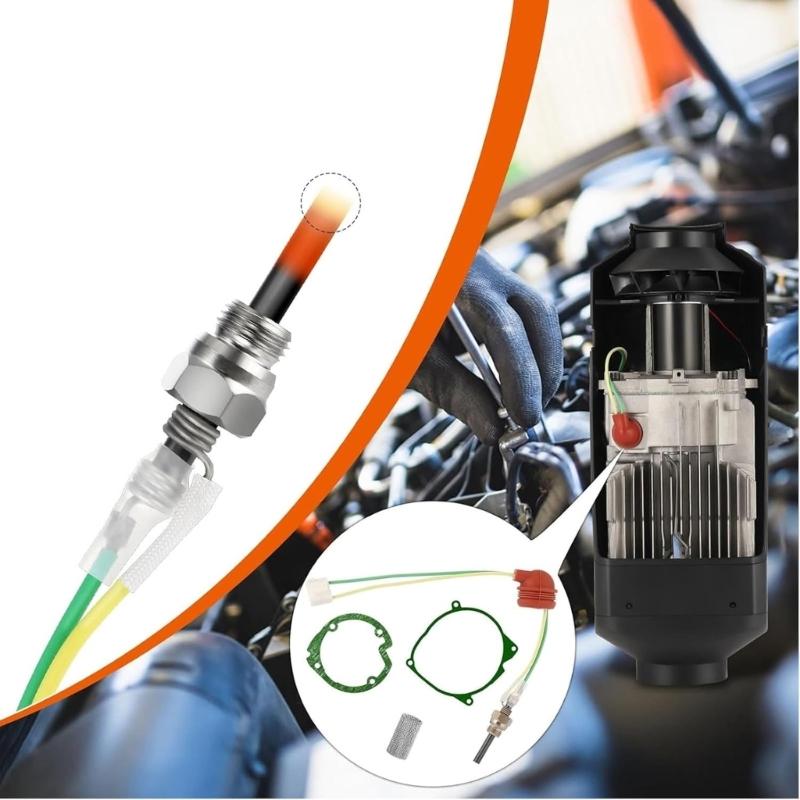 Высокопроизводительный керамический нагревательный штифт, комплект 12 В 3 кВт 8 кВт, вспомогательный нагрев для транспортных средств, грузовиков, морских двигателей, предварительный подогрев