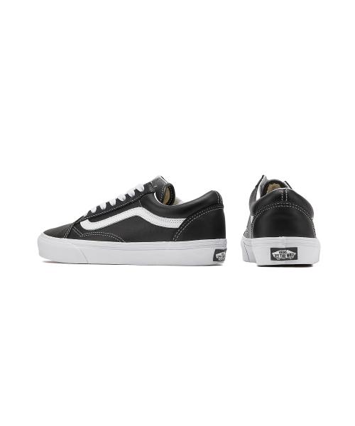 [Vans] Old Skool Leather Black True White VN000CP5BPB1