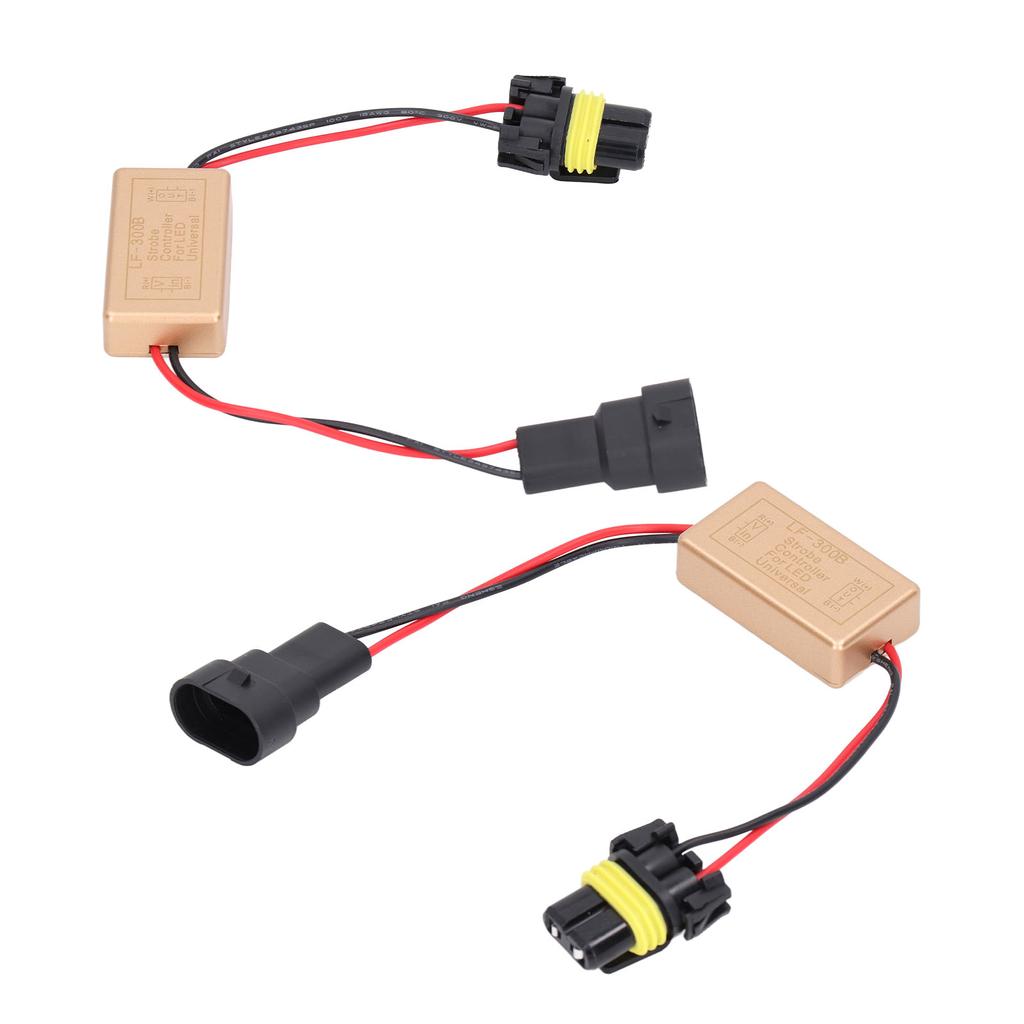2 ШТ 50 Вт LED Стробоскоп Контроллер Постоянный Стробоскоп ABS Противотуманная Фара Стробоскоп Модуль Вспышка Стробоскоп Контроллер для Светодиодных Фар
