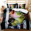 Big Pike Fishing Hunting Bedding Set Boys Girls Twin Queen Size Duvet Cover Pillowcase Bed Kids Adult Home Textileextile