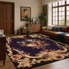 European Style Luxury Home Decoration Living Room Rug Flower Design Antiskid Room Decor Cloakroom Carpet Soft Sofa Table Mat