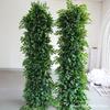 Зеленое растение Лист Искусственный Цветок Ряд Венок Столовые Цветы Полоса-дорожка Свадебный Фон Декор Вечеринка Пол Цветочный Стол Шар