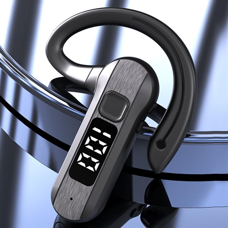 Bluetooth-наушники с креплением на ухо, светодиодным дисплеем и HD-микрофоном