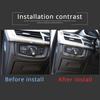 Real Carbon Fiber Car Headlight Control Button Cover Trim For BMW X5 2014-2018