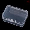 Пылезащитный прочный прочный футляр для хранения ювелирных изделий, мини-пластиковая коробка, прямоугольная коробка, полупрозрачная коробка, упаковочная коробка, коробка для хранения