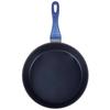 Orion 28 cm Tall Navy Blue Cast Aluminum Frying Pan with Lid and Diamond Non-Stick Coating