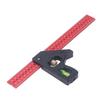 Combination Square High Accuracy Adjustable Sliding Ruler Woodworking 90 45 Degree Protractor Level