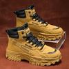 Men Boots 2025 New Autumn High Top Casual Sneakers for Men Versatile Platform Anti Slip Ankle Boots Tooling Shoes Mountaineering