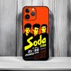 Чехол для телефона Rock Band S-SODA STEREO Черный Матовый Тонкий Чехол для телефона Для iPhone17 16 15 14 13 ProMax