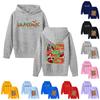 Kids' Long Sleeve Loose Pullover Letter Print Drawstring Hooded Sweatshirt