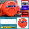 Stainless Steel Full Wrap Spare Tire Cover for Tank 300 with Light Modification - City Edition