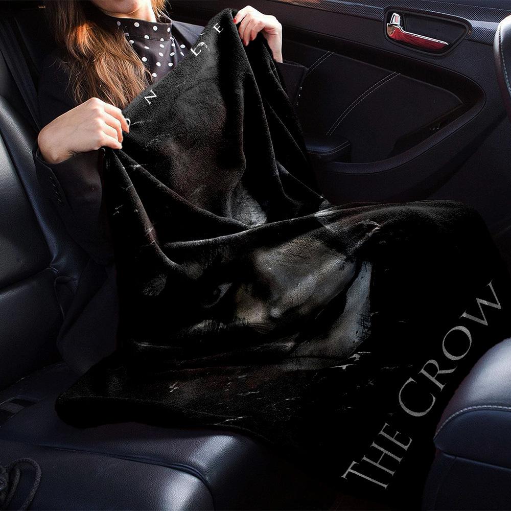 1pc Brandon Lee The Crow Throw Blanket Soft Flannel, Cozy All Season Polyester Perfect for Home, Office