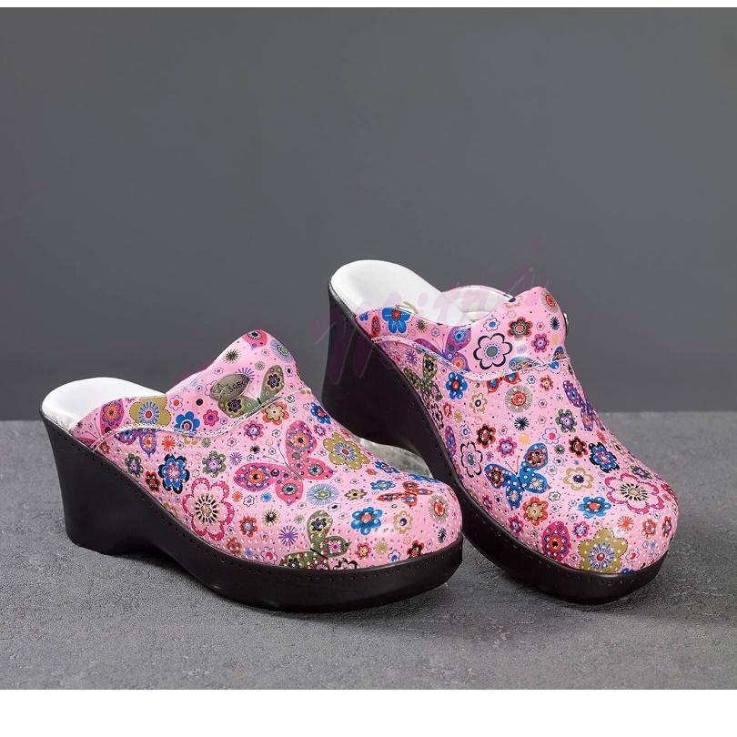 Ортопедические женские медицинские сабо — противоскользящие, удобные