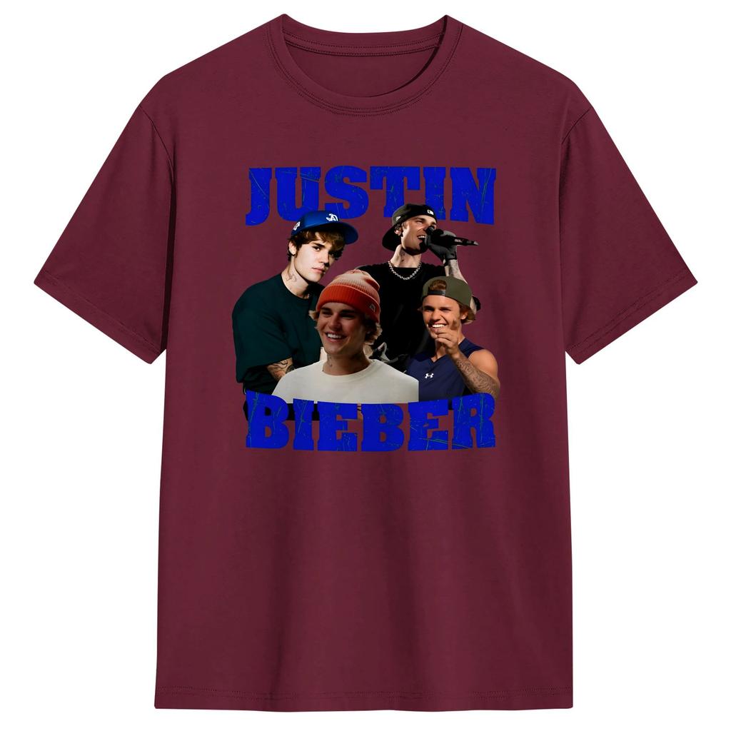 Унисекс Женская Футболка JJustins BBiebers Винтажные Бутлеги Футболки Мода Летняя Футболка Стритвир Хлопковая Одежда Подарок