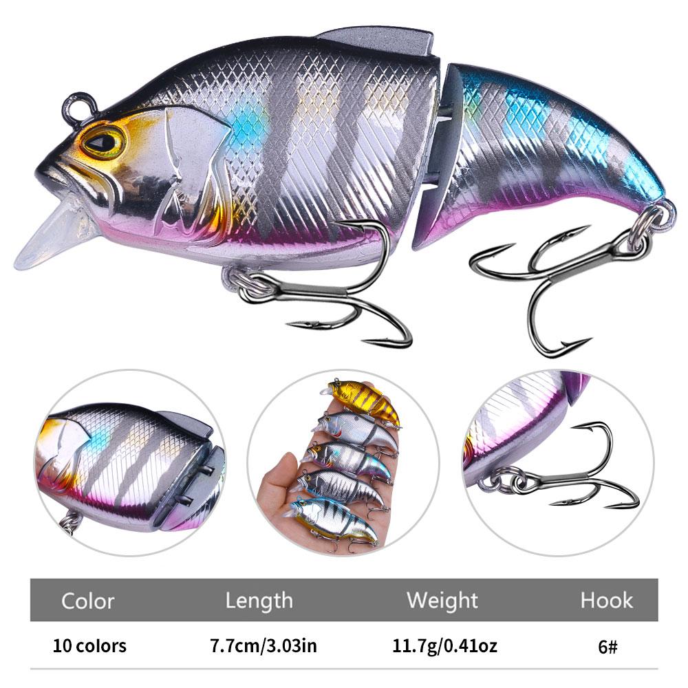 1pcs/big Jointed Glide Swimbait Hard Lure Artificial Hard Bait Pike Lure for Predator Trout Wobbler 7.7cm/11g