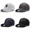 Trendy Black Baseball Cap With Asymmetrical Style For Outdoor Sports Enthusiasts