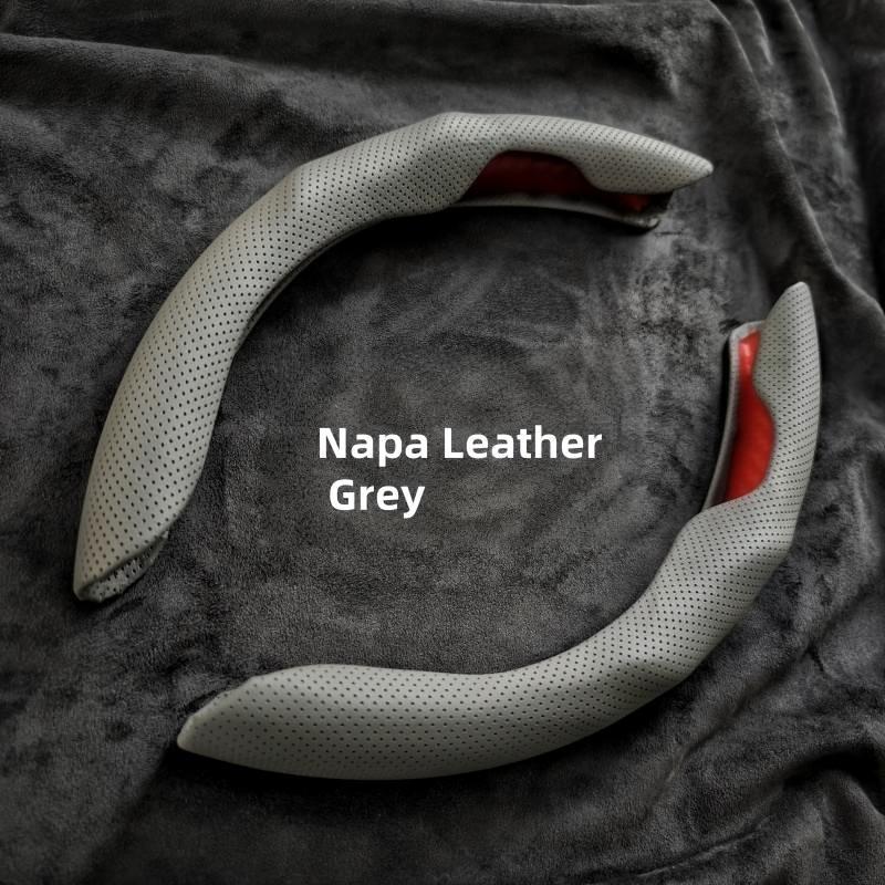 Ультратонкая влагопоглощающая оплетка на руль из ПУ кожи - Противоскользящая, Для всесезонного использования, Защита от пота, Стильный интерьер, Гладкая текстура, Противоскользящее сцепление