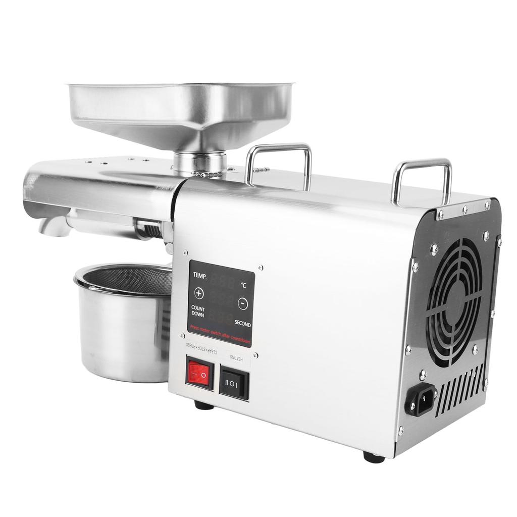 Fully Automatic Oil Press Machine Electric Cold Hot Oil Maker Stainless Steel Oil Extractor for