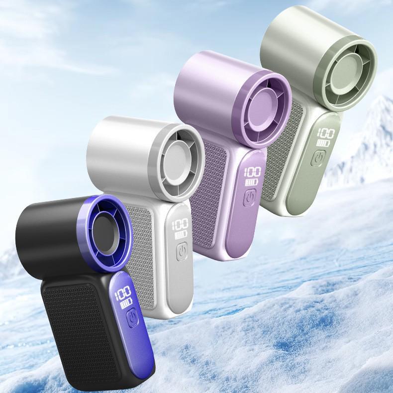 X688 High-Speed Portable Handheld Fan - USB Rechargeable, Long Battery Life, Turbo Power, Ideal for Outdoor Use