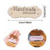 20PCS Handmade Hats Bags PU Leather Clothes Tags Garment Labels Label Hand Made With Love
