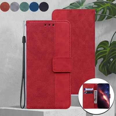 Чехол из геометрической тисненой кожи для Tecno Spark 30C Spark20 Camon30 Spark Go Pova5 с подставкой, отделениями для карт, обложкой-книжкой для Tecno Pova Neo3 Neo2
