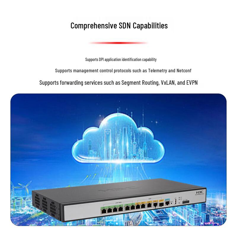 10-портовый гигабитный маршрутизатор H3C MSR830-10HI-GL (Китайская версия)