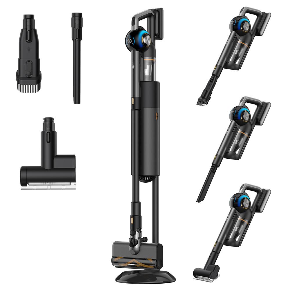 Refurbished JIGOO V700 Cordless Vacuum Cleaner Station with 2.5L Dust Capacity, Auto Dust Collection - EU Plug