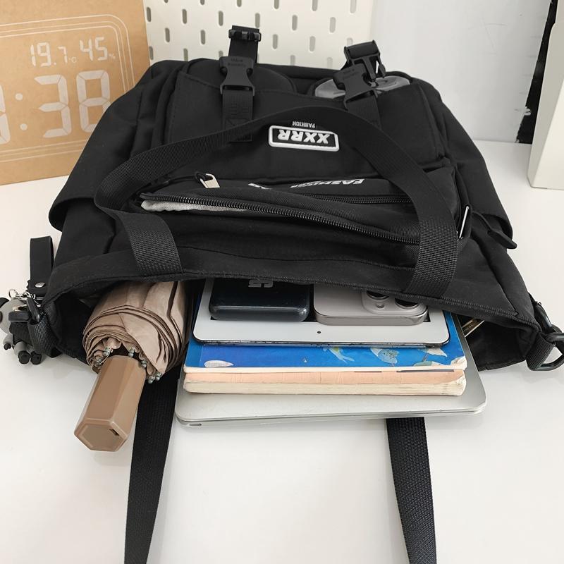 Women's Handbag Color Block Men's Messenger Bag Large Capacity Student Class Shoulder Bag