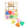 Diving Gem Pool Toy 10 Big Colorful Diamonds With Treasure Pirate Box Swimming