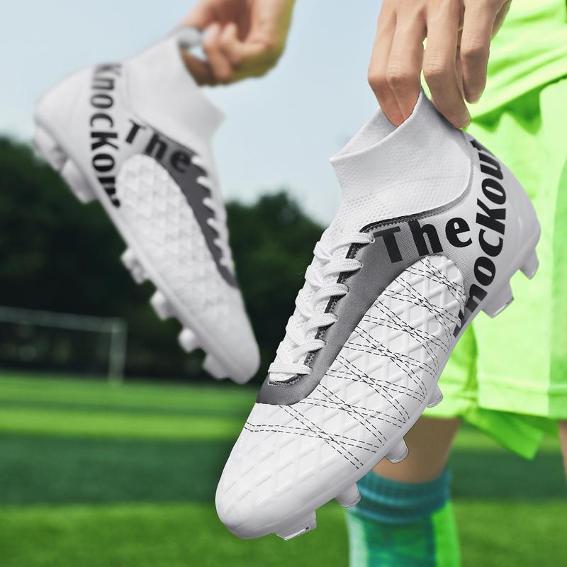 31-48 унисекс футбольные бутсы с длинными ногтями мужские/женские высокоэластичные носки тренировочные художественные детские футбольные бутсы Grassland