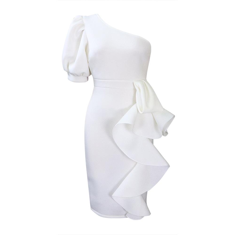 JKASHDK Женские модные летние весенние однотонные коктейльные и вечерние платья с рукавами 1/2 и высокой талией