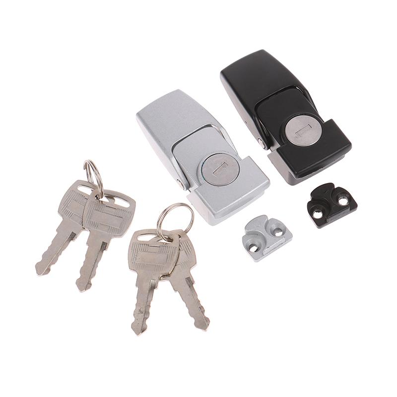 High Quality Cabinet Black Coated Metal Hasp Latch Dk604 Security Toggle Lock With Two Keys
