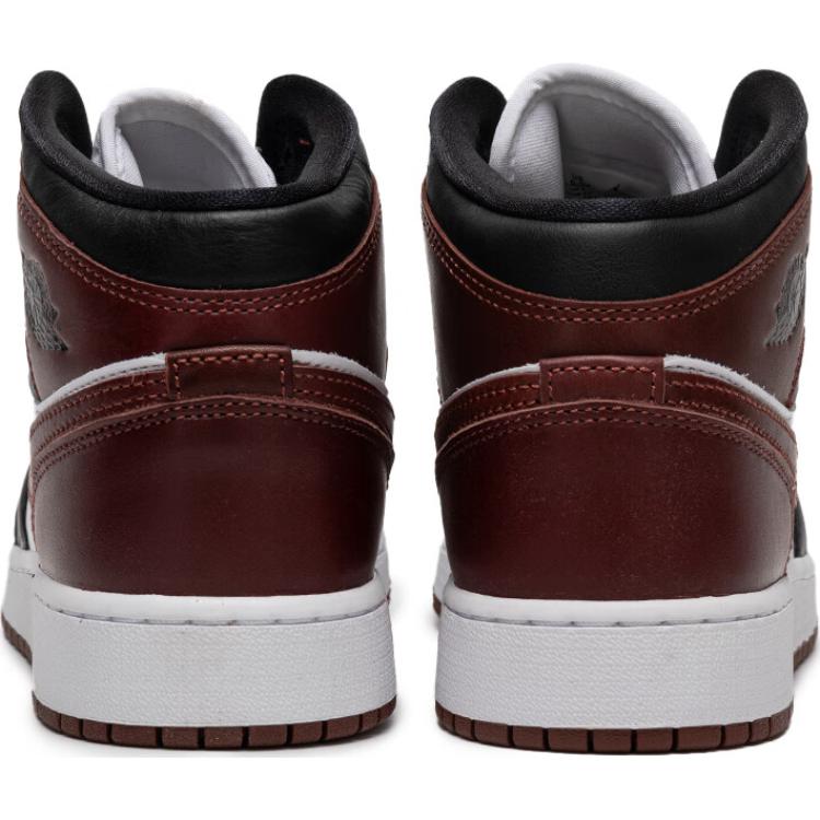 Jordan Air Jordan 1 Slip Resistant Abrasion Resistant High top Children's Basketball Shoes Red Black White HF3193-102