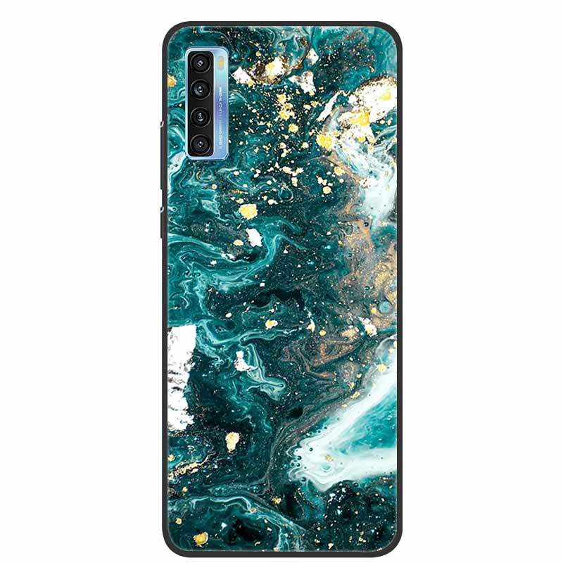 For TCL 20L Cases 20L 20S 20Pro 20R 20SE Marble Soft TPU Silicone Back Covers For TCL 20 R 5G Phone Cases Coque Bumper T774H