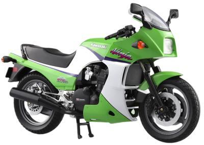 AOSHIMA Skynet 1/12 Завершенный мотоцикл Kawasaki GPZ900R Lime Green